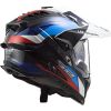 LS2 MX701 EXPLORER CARBON FRONTIER adventure helma černá/modrá